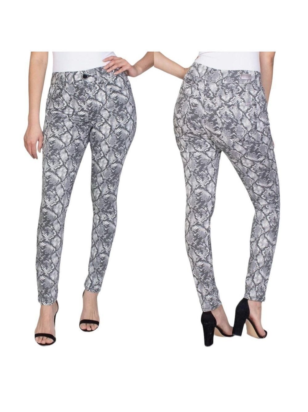 Seven7 JEANS Women's HIGH Rise TUMMYLESS Jean Size 4 Snake Print